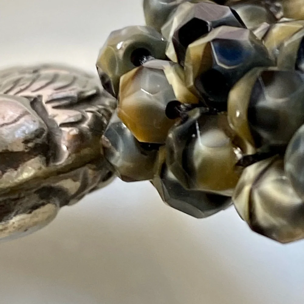 Designer Catherine Hysell choker beaded necklace and pendant - Picture 15 of 16